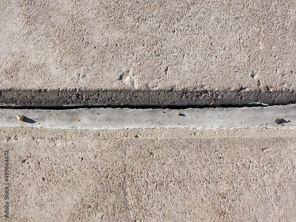 Concrete unit. Concrete Expansion Joints. Polyurethane putty sealant