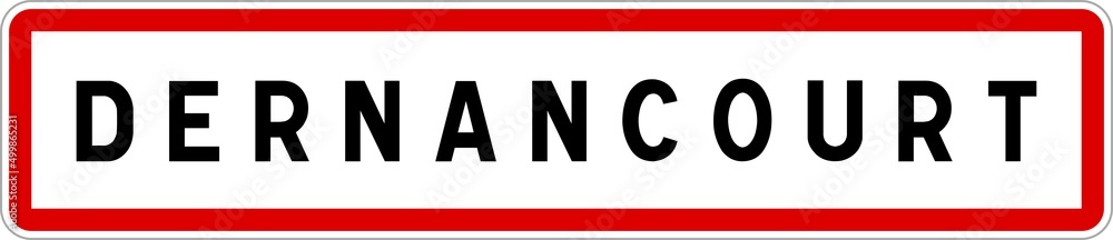 Panneau entrée ville agglomération Dernancourt / Town entrance sign Dernancourt Panneau entrée ville agglomération Dernancourt / Town entrance sign Dernancourt