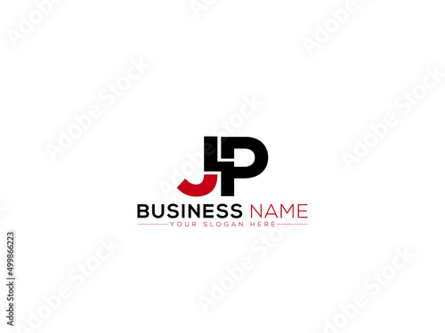 Alphabet JP Logo Icon, Creative Jp pj Logo Design For Your Colorful Business photo