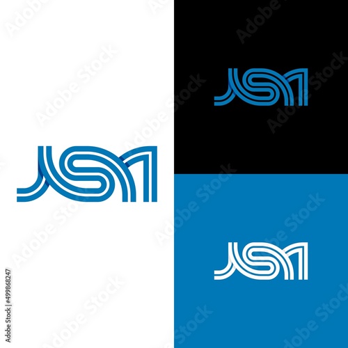 ASM letter initials logo. clean modern monogram logo inline-style