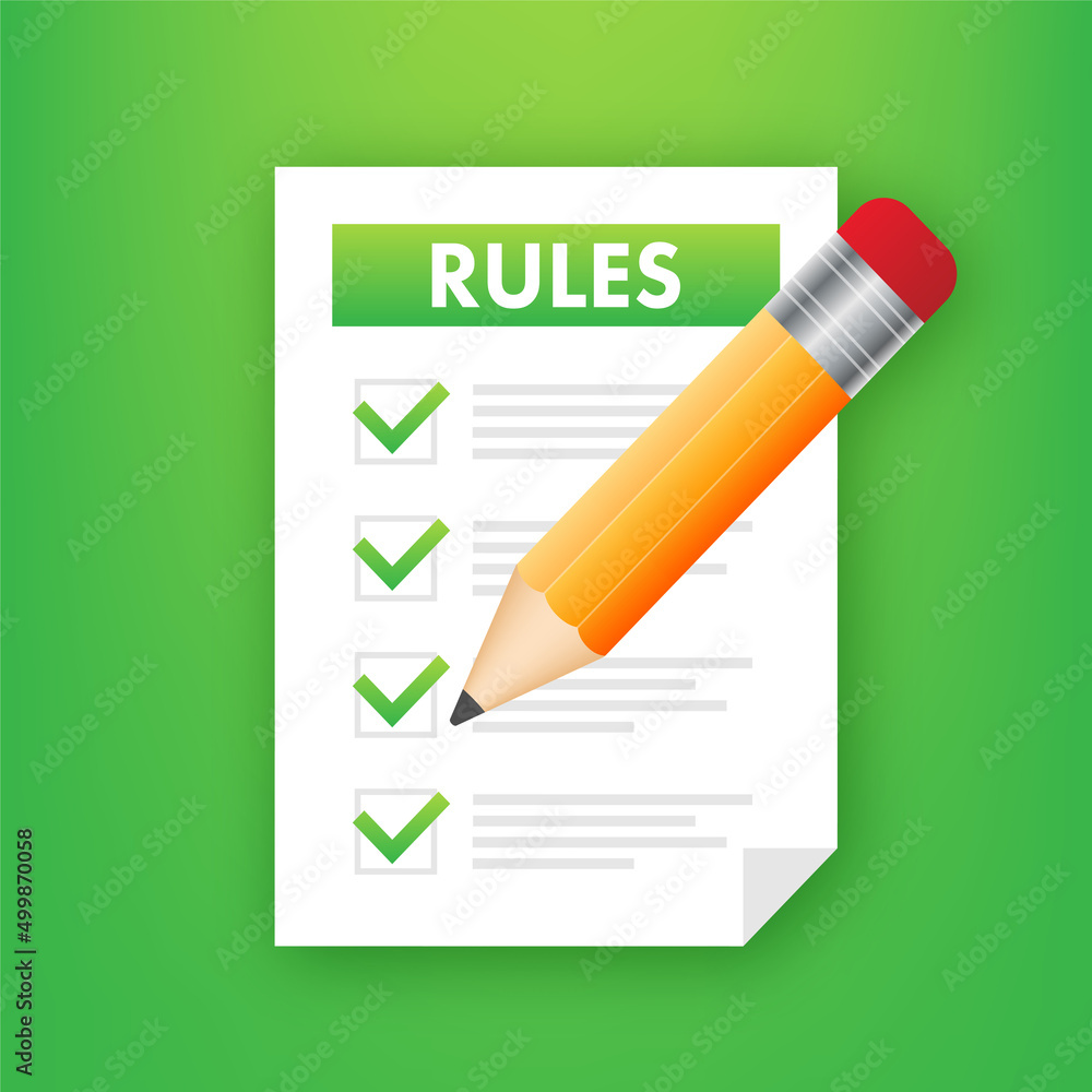 Rules and regulations concept. reading guidance. Vector stock illustration. Rules and regulations concept. reading guidance. Vector stock illustration.