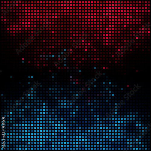 Led screen. Dot RGB Background television. Vector stock illustration.