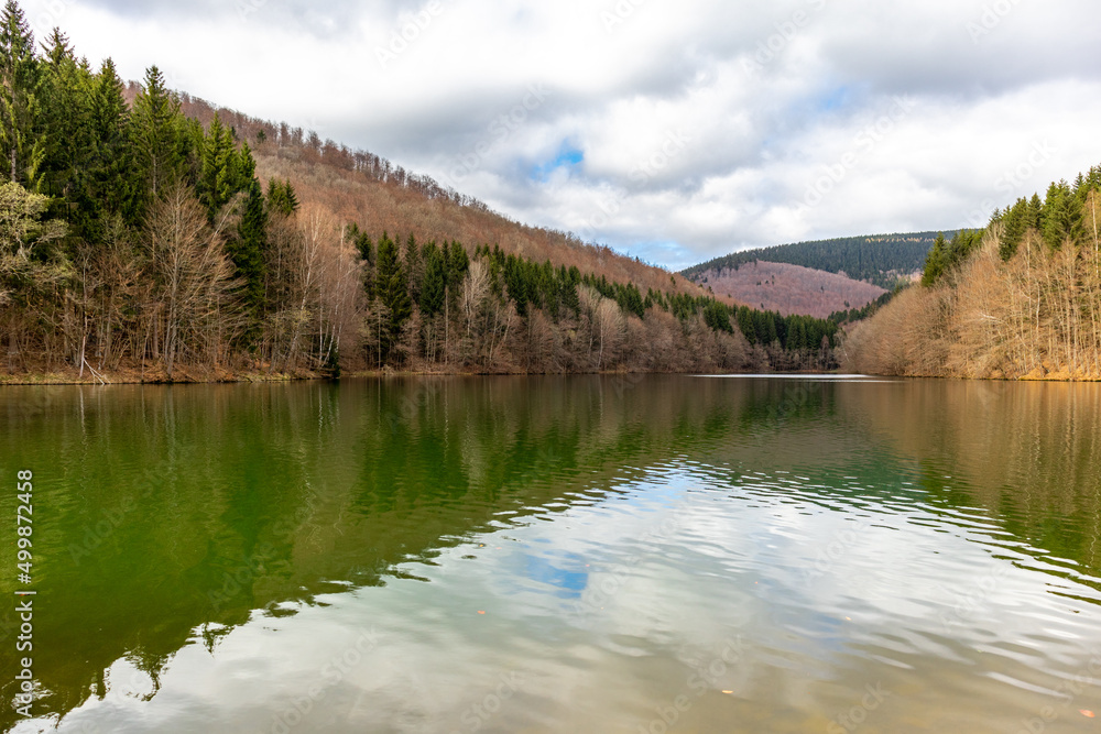 Wanderung durch das Erletor zur Talsperre Thüringen Deutschland