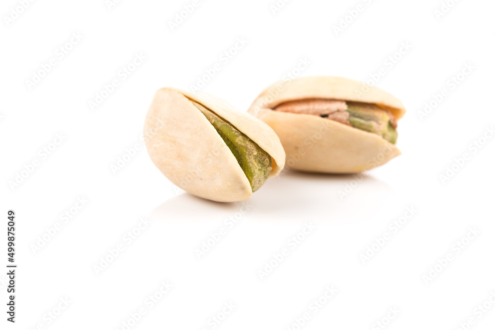 pistachio nut isolated on white background pistachio nut isolated on white background