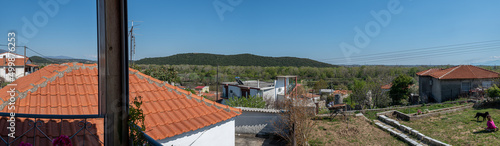 Panoramic Scenic View from the village of Paradisos Northern Greece