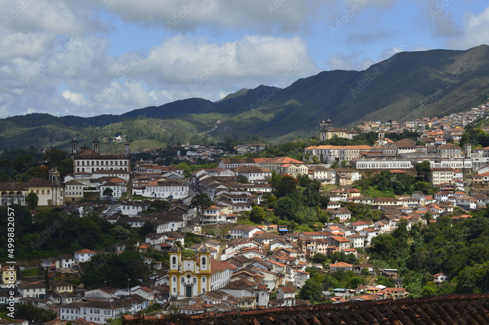 Cidade de Ouro Preto vista de cima