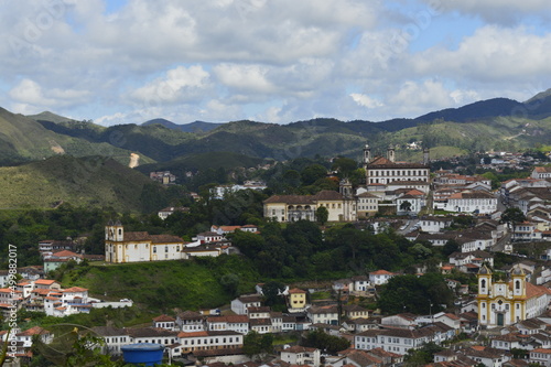 Vista da cidade de Ouro Preto em Minas Gerais