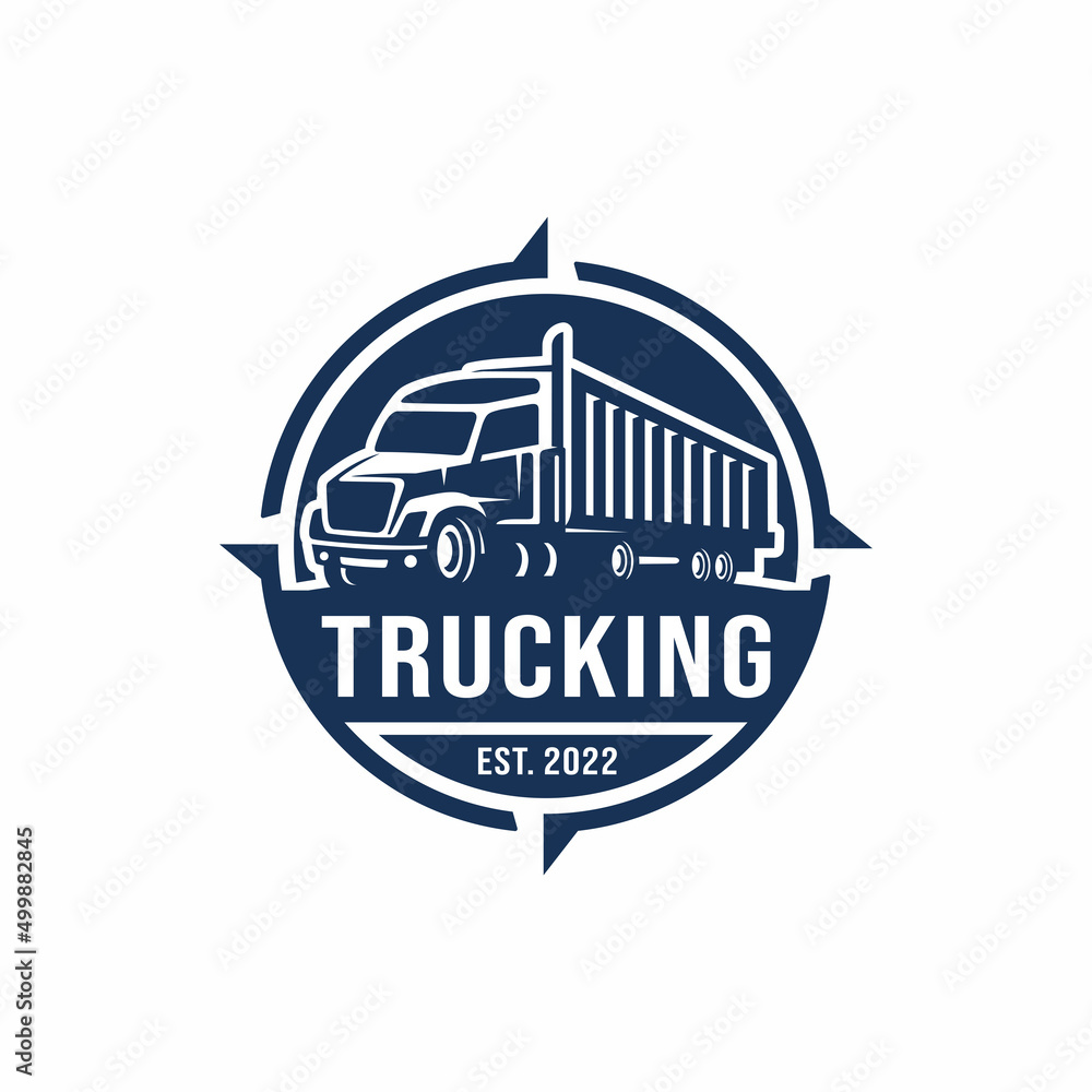 Truck logo design vector illustration	