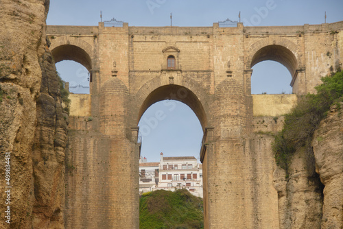 The famous New Bridge in the Old Town of Ronda in Andalusia  Spain