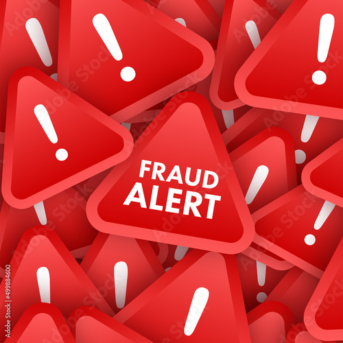 Fraud alert. Security Audit, Virus Scanning, Cleaning, Eliminating Malware, Ransomware. Vector stock illustration.