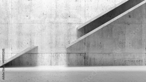 Fototapeta Naklejka Na Ścianę i Meble -  Abstract empty concrete interior background, 3 d
