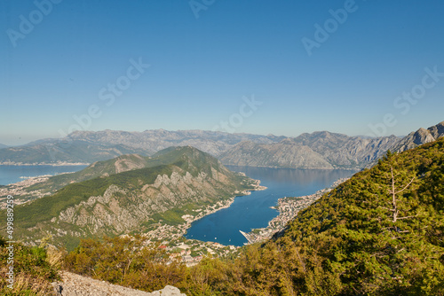 kotor bay in montenegro with emerald water © Vyacheslav