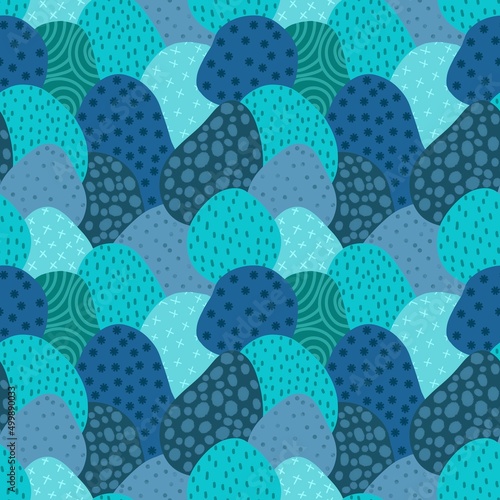 Seamless polka dots pattern for fabrics and textiles and packaging and gifts and cards and linens