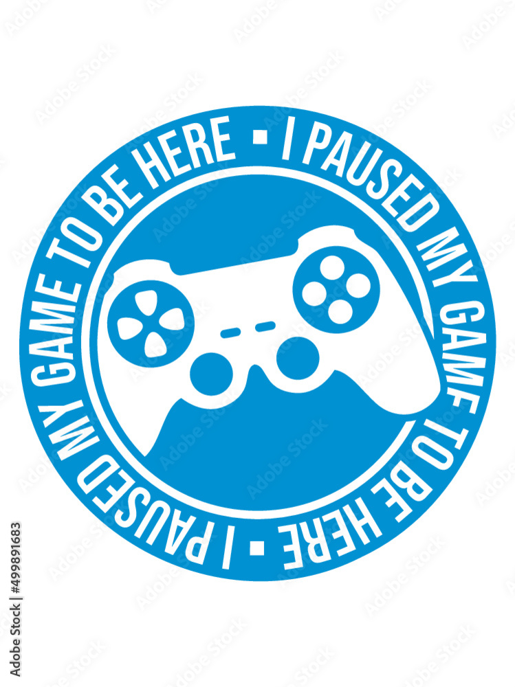 Game Paused Rund Stock Vector | Adobe Stock