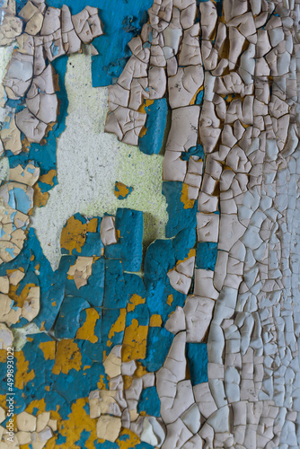 Antique painted wall. Abstract plastered wall.