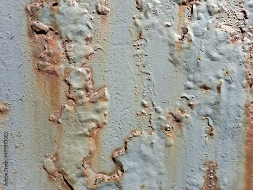 Rostige Stahl Wand Lackiert