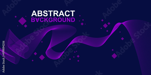Abstract background with bright colored curved lines