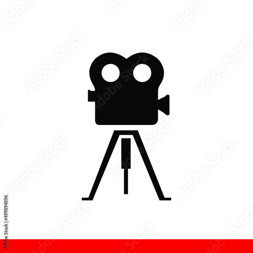 Retro Video Camera vector illustration