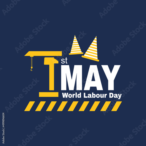 Happy International Labor Day for banner or poster, May 1