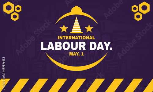 Happy International Labor Day for banner or poster  May 1