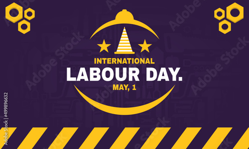 Happy International Labor Day for banner or poster, May 1