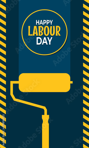 Happy International Labor Day for banner or poster, May 1