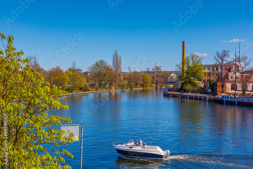 Photography Berlin Köpenick Blick auf Müggelspree Baumgarteninsel und Katzengrabensteg Köpen