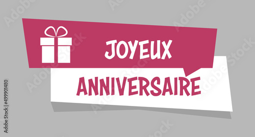 Logo joyeux anniversaire.