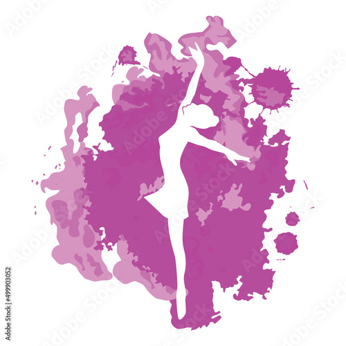 watercolor plash ballet, ballerina, svg