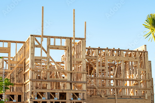 New framing construction of a house © Victor