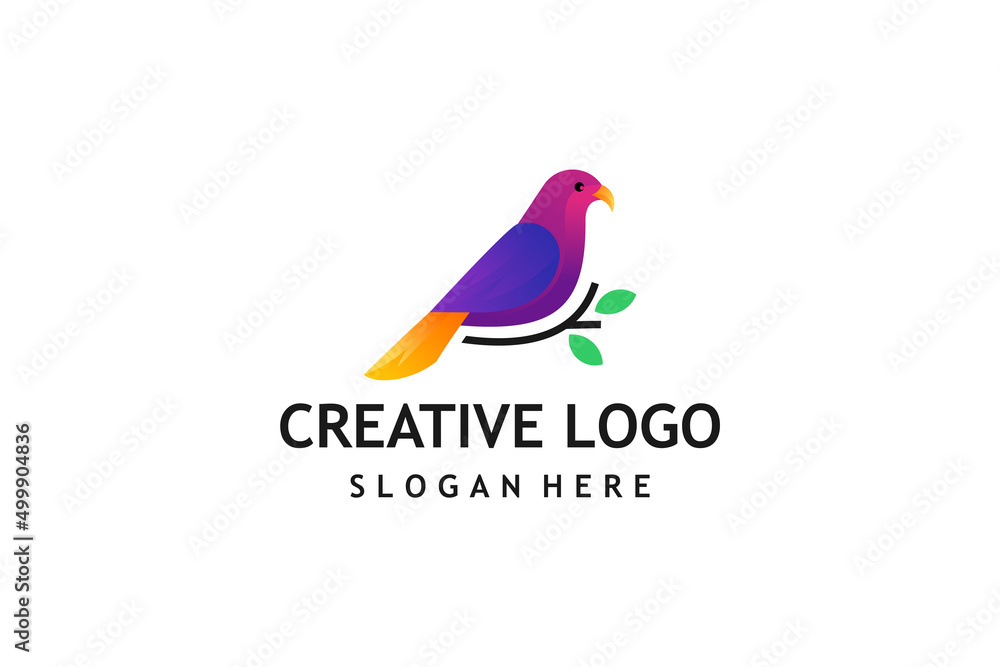 Bird logo design template vector graphics Bird logo design template vector graphics