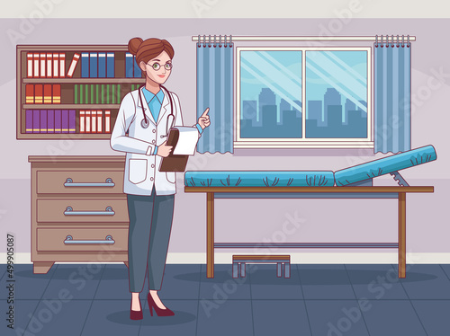 female doctor in workplace