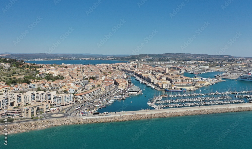 Port de Sète sur la Méditerranée dans le sud de la France
