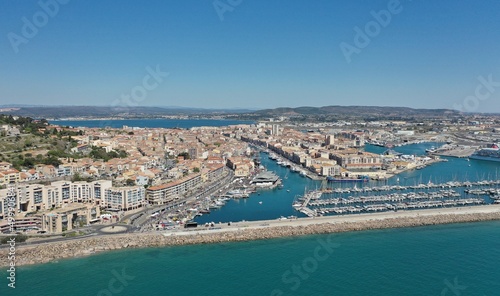Port de Sète sur la Méditerranée dans le sud de la France