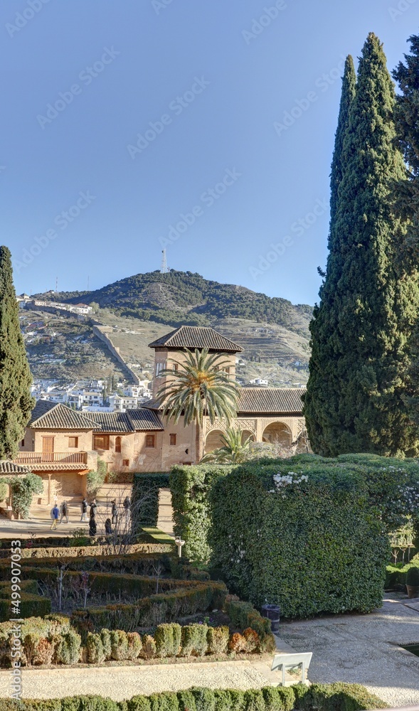 Palais de l'Alhambra à Grenade en Andalousie dans le sud de l'Espagne