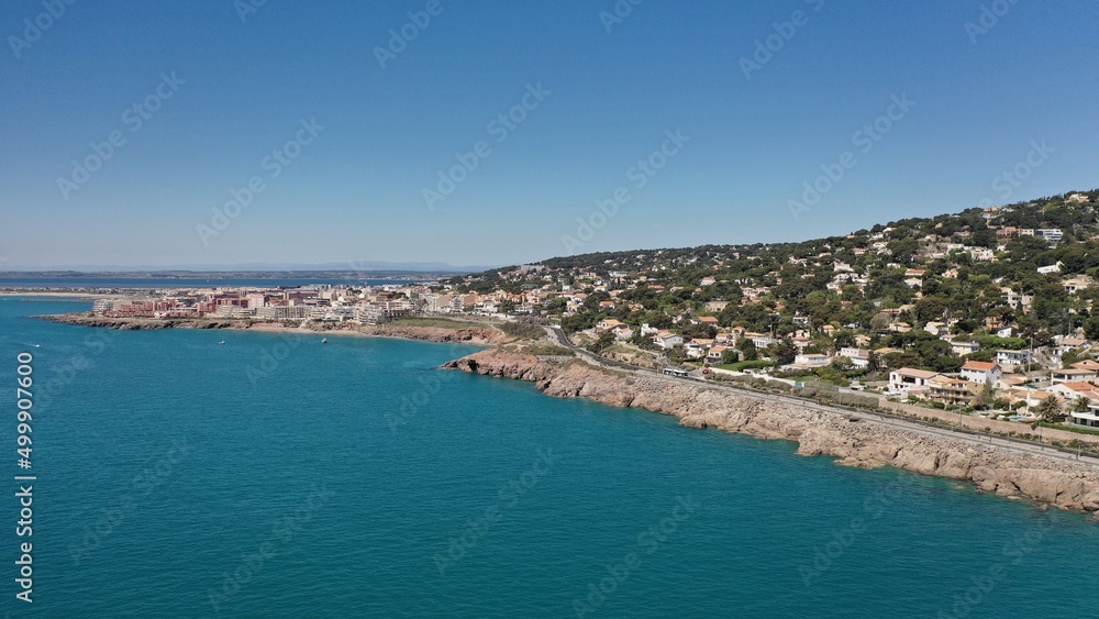 Fototapeta premium Port de Sète sur la Méditerranée dans le sud de la France