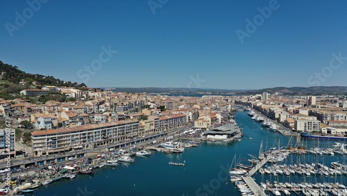 Port de Sète sur la Méditerranée dans le sud de la France