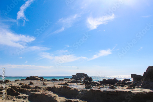 beach and sea