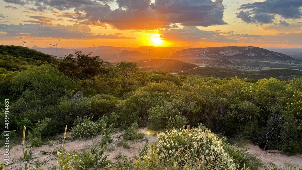 Obraz premium sunset in the mountains