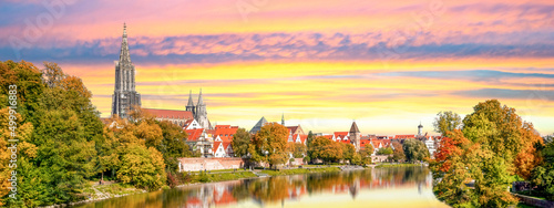 Blick auf die Ulm mit Münster, Baden Wuerttemberg, Deutschland photo