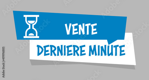 Logo vente dernière minute.