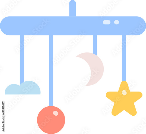 Goodnight baby decoration icon
