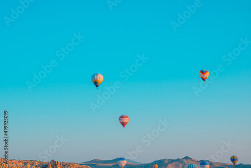 Cappadocia Hot air balloons. Hot air balloons on the sky of Goreme