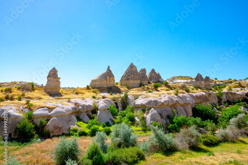 Cappadocia view. Fairy chimneys in Goreme Nevsehir