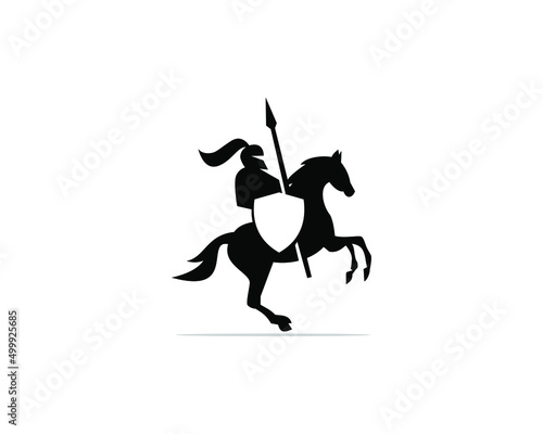 knights on horseback logo design © Eko