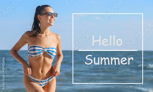 Beautiful young woman in sw...