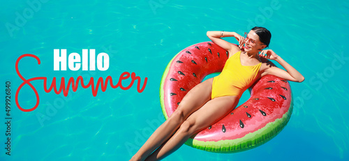 Beautiful young woman relax...