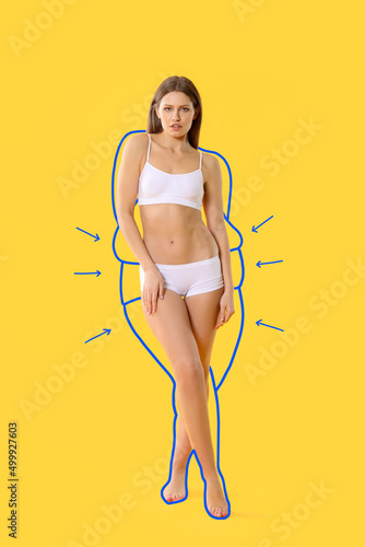 Beautiful young woman after...