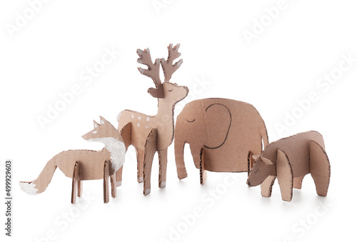 Different handmade cardboar...