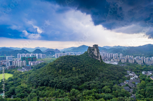 Natural scenery of Malu mountain in Liuzhou, Guangxi, China